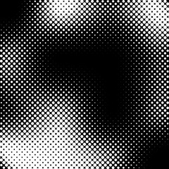 Leinwandbilder - Halftone gradation / gradient pattern, abstract geometric pointillist texture