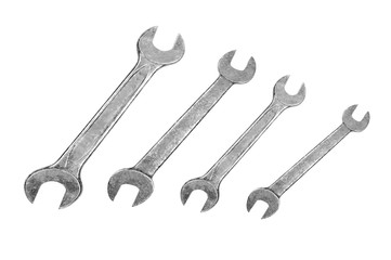 Wrenches isolated on white