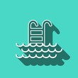 © vectori1 - Pool isolated minimal single flat linear icon Ladder line vector icon for websites and mobile minimalistic flat design
