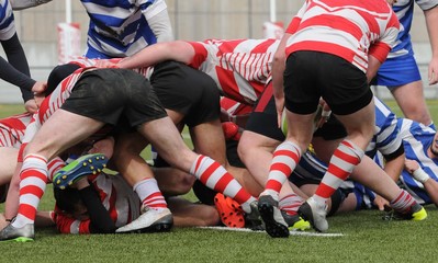 la mélée au rugby