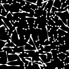 Leinwandbilder - Chaotic random scattered shapes. Abstract geometric pattern
