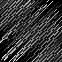 Leinwandbilder - Irregular dynamic lines abstract monochrome pattern. Linear (grid, mesh) texture