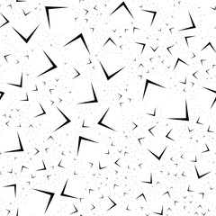 Fototapete - Repeatable geometric pattern with scattered, random shapes