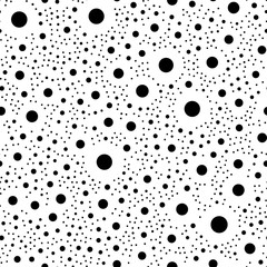 Fototapete - Repeatable geometric pattern with scattered, random shapes