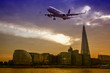 Plane over London