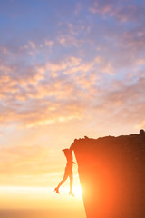 Wall Mural - silhouette of businesswoman