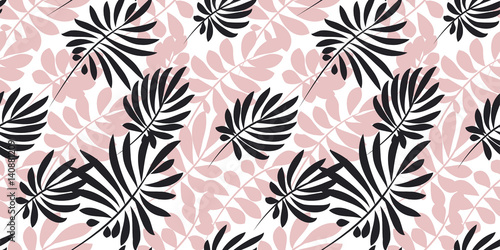 tropical leaves seamless pa...