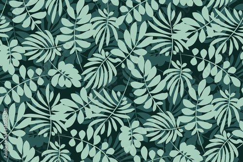tropical leaves seamless pa...