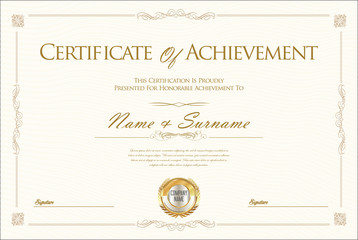 certificate of achievement or diploma template