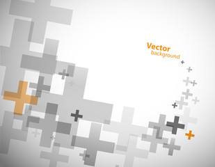 Wall Mural - abstract background created with plus sign.