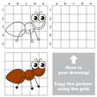 Copy the image using grid. The Ant.