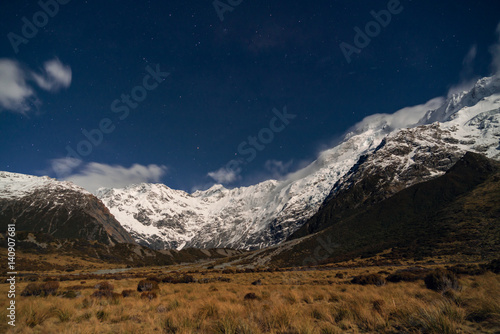 Mountain Range | Aoraki/Mt Cook National Park, Canterbury, New Zealand Poster