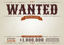 Wanted Western Movie Poster