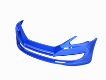 Front Bumper Of The Car Without Shadow On White Background 3d