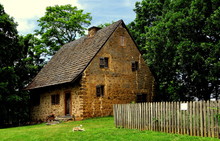 Lancaster, Pennsylvania - June 5, 2015:  The Historic 1719 Hans Herr House, The Oldest Mennonite Meeting House In The Western Hemisphere
