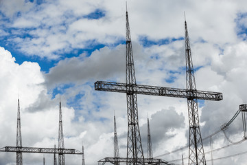 High voltage post or High voltage tower