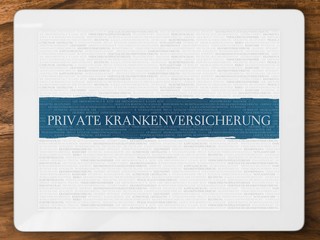 Canvas Print - Private Krankenversicherung