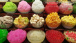 Colorful thai dessert. Topping for ice cream or shaved ice