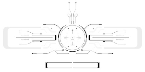 Wall Mural - Elements user interface.