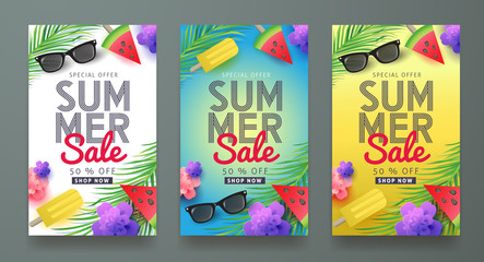 Summer sale background layout for banners,Wallpaper,flyers, invitation, posters, brochure, voucher discount.Vector illustration template.