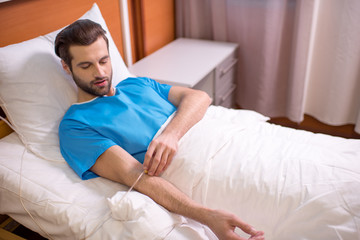 Wall Mural - Male patient in hospital