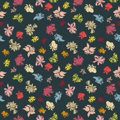 Wall Mural - Seamless flower pattern