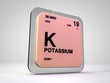 © viking75 - potassium - K- chemical element periodic table 3d render