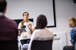 © ReeldealHD images - Female executive leading a training conference