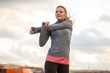 © ReeldealHD images - Woman stretching before a run