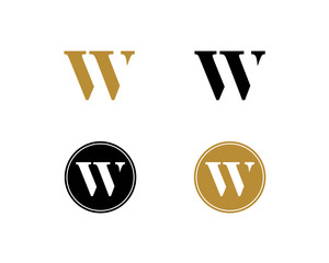 Wall Mural - W Letter Logo Icon