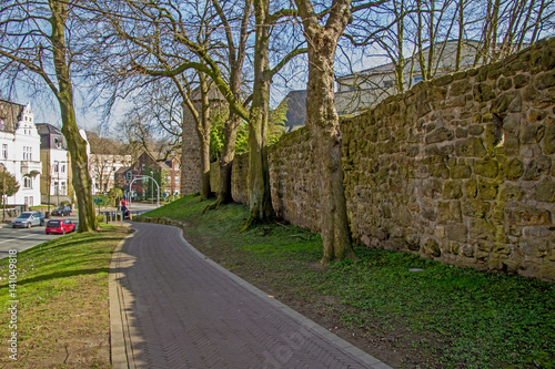 Plakat Recklinghausen miasta ściany starego miasta