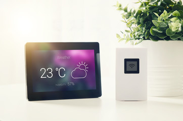 Wall Mural - Weather station with LCD display