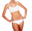 © Nobilior - Sexy woman in white underwear on white background, isolated