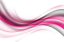 Pink Waves Background. Awesome Style Abstract.