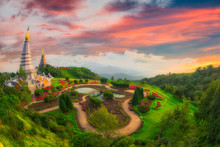 Phra That Doi Inthanon At  Chiangmai,Thailand