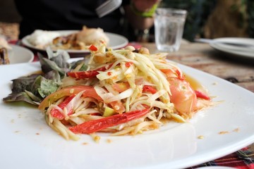 Canvas Print - Papaya salad