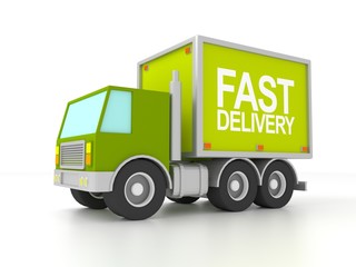 fast delivery trucks