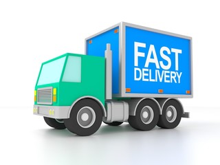 fast delivery trucks