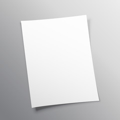 Wall Mural - blank paper mockup vector design