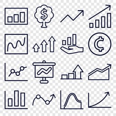 Wall Mural - Set of 16 profit outline icons