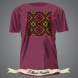 © awatch - T-shirt design with colorful square shape with abstract fractal art