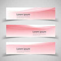 Wall Mural - set of banner templates. modern abstract vector illustration design.