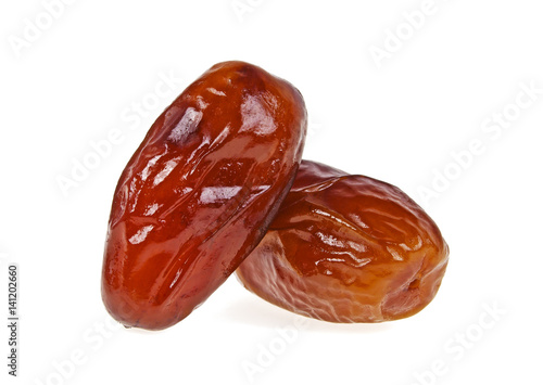 Fotografia, Obraz Dates fruit isolated on a white background