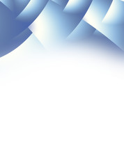 Wall Mural - blue and white gradient header with stylized overlapping pages
