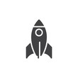 © alekseyvanin - Rocket icon vector, filled flat sign, solid pictogram isolated on white. Startup symbol, logo illustration. Pixel perfect