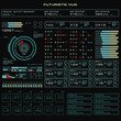 © PALERM089 - Futuristic green virtual graphic touch user interface