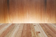 © panya99 - Wood terrace and light wooden interior for design and background.