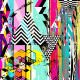 Fototapeta Młodzieżowe - abstract background, with triangles, stripes, strokes and splashes