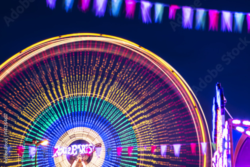 Plakat Riesenrad auf dem Plärrer (Rummel) in Bayern - Augsburg