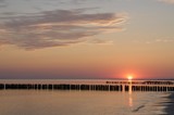 Fototapeta Morze - Sunrise. Chlopy (Peasants) - Polish city. Polish Baltic Sea in 2013